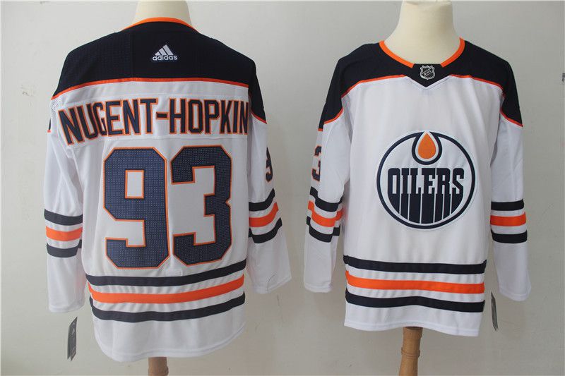 Men Edmonton Oilers #93 Nugent-hopkins White Hockey Stitched Adidas NHL Jerseys->philadelphia flyers->NHL Jersey